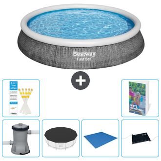 Bestway Piscina Bestway Fast Set Redonda - 396x84 Cm - 7-piezas S214