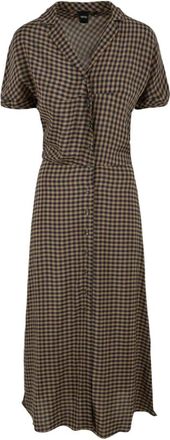 Aspesi Overhemdjurk - Dames - Shirt Kleedjes - Beige - M - Kleedjes
