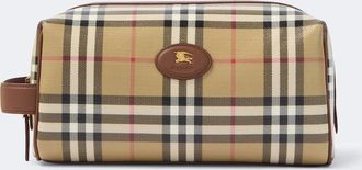 Burberry Burberry Check canvas toiletry bag