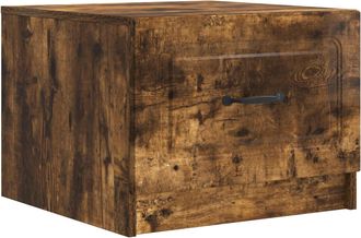 vidaXL Mesa De Caf&eacute; Roble Ahumado 49 X 50 X 37 Cm Madera De Ingenier&iacute;a Vidaxl