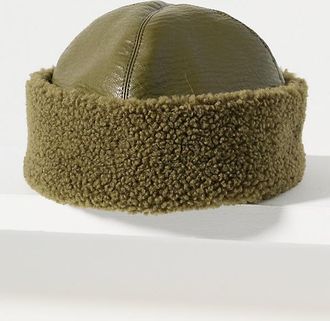Baum Und Pferdgarten Louise Faux Leather Cuffed Hat