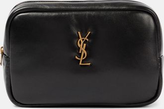 Saint Laurent Quilted leather makeup bag