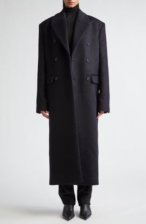 Toteme Satin Trousers in Black at Nordstrom, Size 8 Us