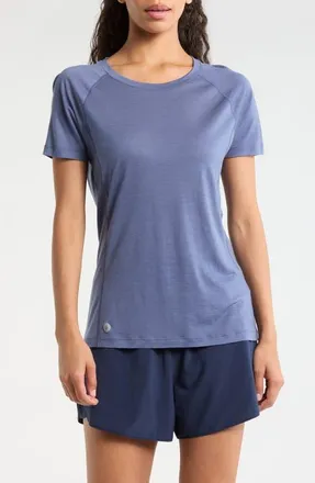 Smartwool Active Ultralite Crewneck T-Shirt in Nightfall Blue at Nordstrom, Size X-Small