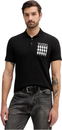 Karl Lagerfeld Polo Shirt - Heren - Polos - Zwart - S - Katoen - Tops