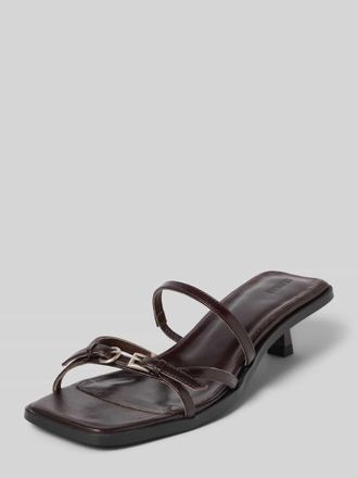 Alohas Sandaletten aus echtem Leder Modell Liko in Dunkelbraun, Gr&ouml;&szlig;e 37