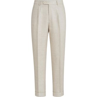 Brunello Cucinelli Trousers with pleats in Sand at Nordstrom, Size 58 It