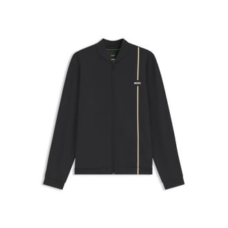 BOSS Active zip-up sweatshirt with moisture management