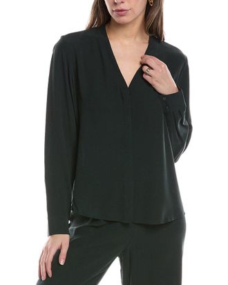 Eileen Fisher Eileen Fisher Petite V-Neck Silk Shirt