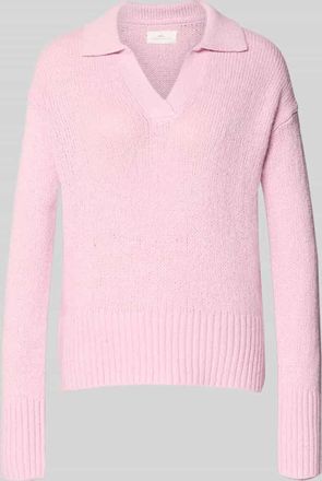 Fynch-Hatton Fynch-Hatton Strickpullover mit V-Ausschnitt in Hellrosa, Größe XXL