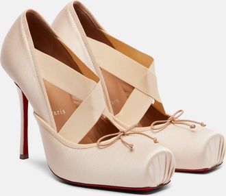 Christian Louboutin Cassiasticina satin pumps
