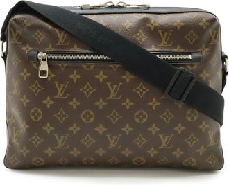 Louis Vuitton Monogram Black Brown Monogram Leather Shoulder Bag (Pre-Owned)