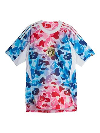 A Bathing Ape x adidas Football graphic-print jersey - White