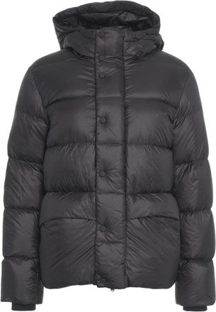 Add Padded Jacket With Hood And Quilted Design