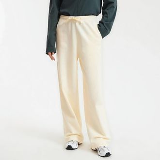 La Redoute Collections Fleece broek met wijde pijpen en elastische tailleband