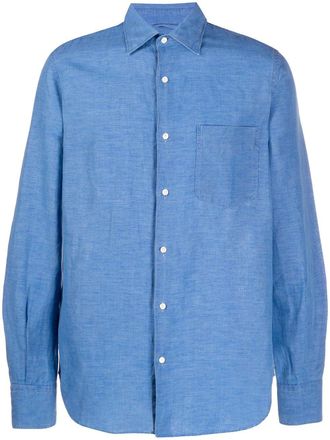 Aspesi Camicia in tinta unita - Blu