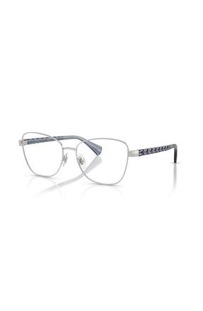 Ralph Lauren 55mm Irregular optical glasses in Silver at Nordstrom