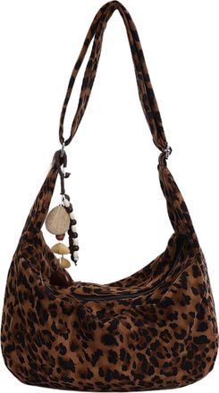 Generic Faux Suede Crescent Bag Large Shoulder Bag for Women Office Travel Use (Green)