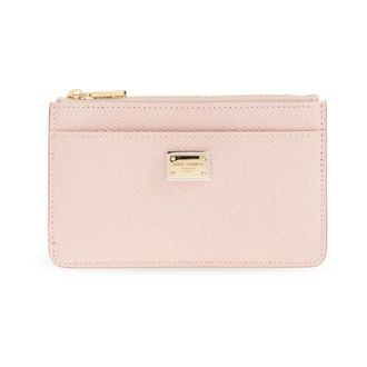 Dolce & Gabbana Leather Card Case - female - Dolce & Gabbana - Wallets & Cardholders - Pink - ONE SIZE - Accessories