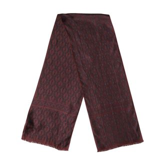Dolce & Gabbana Silky Scarves, male, Brown, Size: ONE SIZE Silk Paisley Foulard Scarf