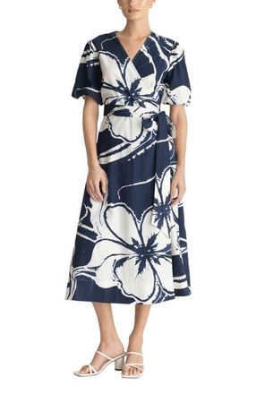 Diarrablu Kyra Dress in Sora Navy at Nordstrom, Size Xx-Large