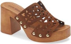 Steve Madden Sunkissed Platform Sandal in Chestnut Suede at Nordstrom Rack, Size 11