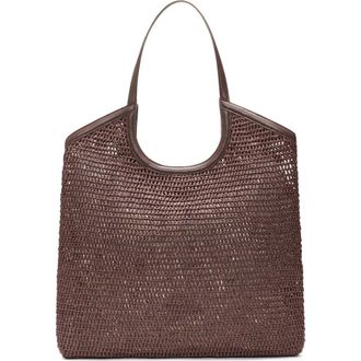 MZ Wallace Large Georgica Crochet Tote in Brown Crochet at Nordstrom