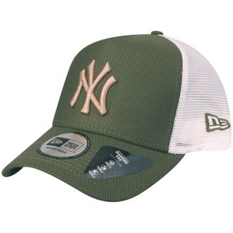 New Era Trucker Cap - Diamond New York Yankees Olive