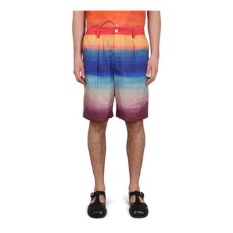Marni Long Shorts, male, Multicolor, Size: M Cotton Bermuda Shorts