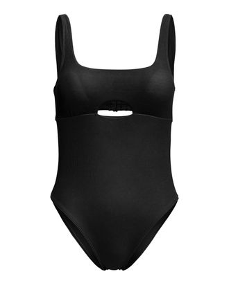 Roxy Badeanzug ROXY Roxy Pro The Double Line, Damen, Gr. S, grau (anthrazit), Obermaterial: 92% Nylon, 8% Elasthan;, Badeanz&uuml;ge Badeanzug