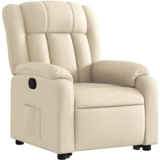 vidaXL Vidaxl - Sill&oacute;n Reclinable Elevable De Tela Color Crema