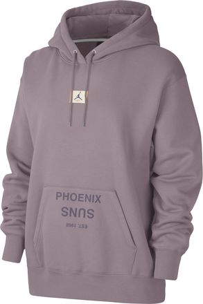 Nike Womens Phoenix Suns Flight Fleece Jordan NBA Satin-Lined Pullover Hoodie in Purple | FZ7836-524