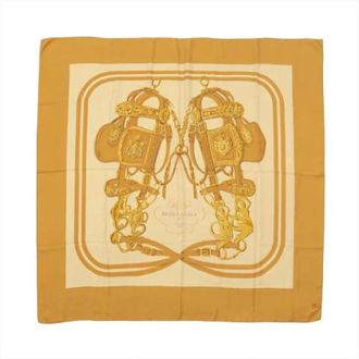 Herm&egrave;s Pre-owned Scarves, female, Brown, Size: ONE SIZE Pre-owned Carre 140 Scarf