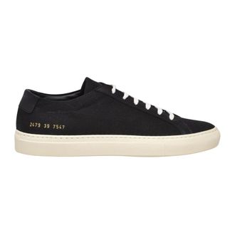 Common Projects Schoenen, Dames, Zwart, 39 EU, Leer, Achilles in Canvas