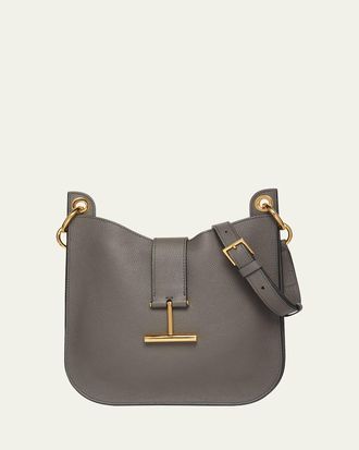 Tom Ford Tara Small Hobo Crossbody in Grained Leather