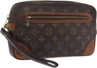 Louis Vuitton Pre-owned Monogram Clutch Bag - Dames - Pre-owned - Bruin - Maat: ONE Size