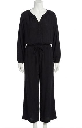 Z Supply Whitesands Wide Leg Pants In Black