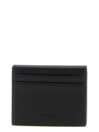 Pinko Saddle Calf Leather Wallet - Black