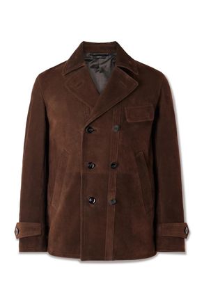 Tom Ford Double-Breasted Suede Jacket