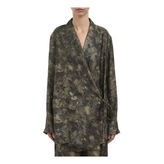 Uma Wang UMA Wang, Dames, Jassen, Groen, Maat: M Viscose