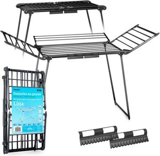 OEM Tendedero Plegable De Pie Lina, 22 M, Negro