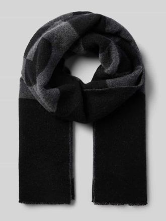 HUGO BOSS Schal aus Woll-Mix Modell MARTYN in Black, Gr&ouml;&szlig;e 1