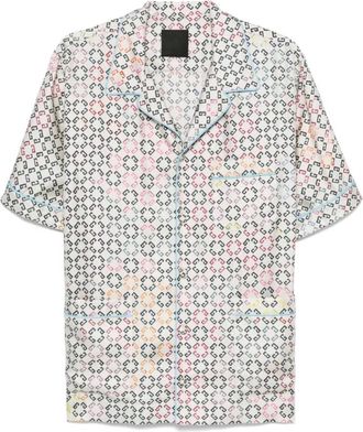 Givenchy Pyjama Short Sleeve Shirt - Heren - Korte mouwen Overhemden - Veelkleurig - XL - Overhemden