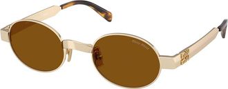 Miu Miu MUB51S 22M20V Womens Sunglasses Gold Size 47