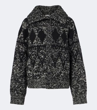 Vince Fair Isle wool-blend cardigan