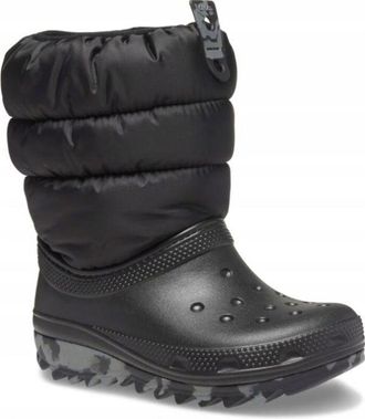 OEM Crocs Classic Neo Puff Boot K 207684 C12eu 2930 Negro