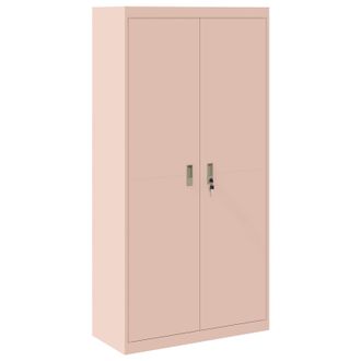 vidaXL Armario De Almacenamiento Rosa 90 X 40 X 180 Cm Acero Vidaxl