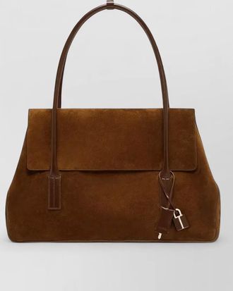 Tom Ford eclipse large suede key shoulder bag