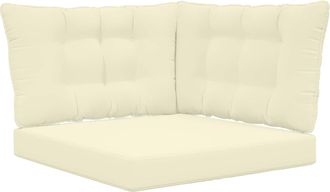 vidaXL Coj&iacute;n Para Sof&aacute; De Exterior Poli&eacute;ster Crema 68,5 X 68,5 Cm Vidaxl
