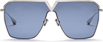 Valentino V-goldshield - Silver Sunglasses